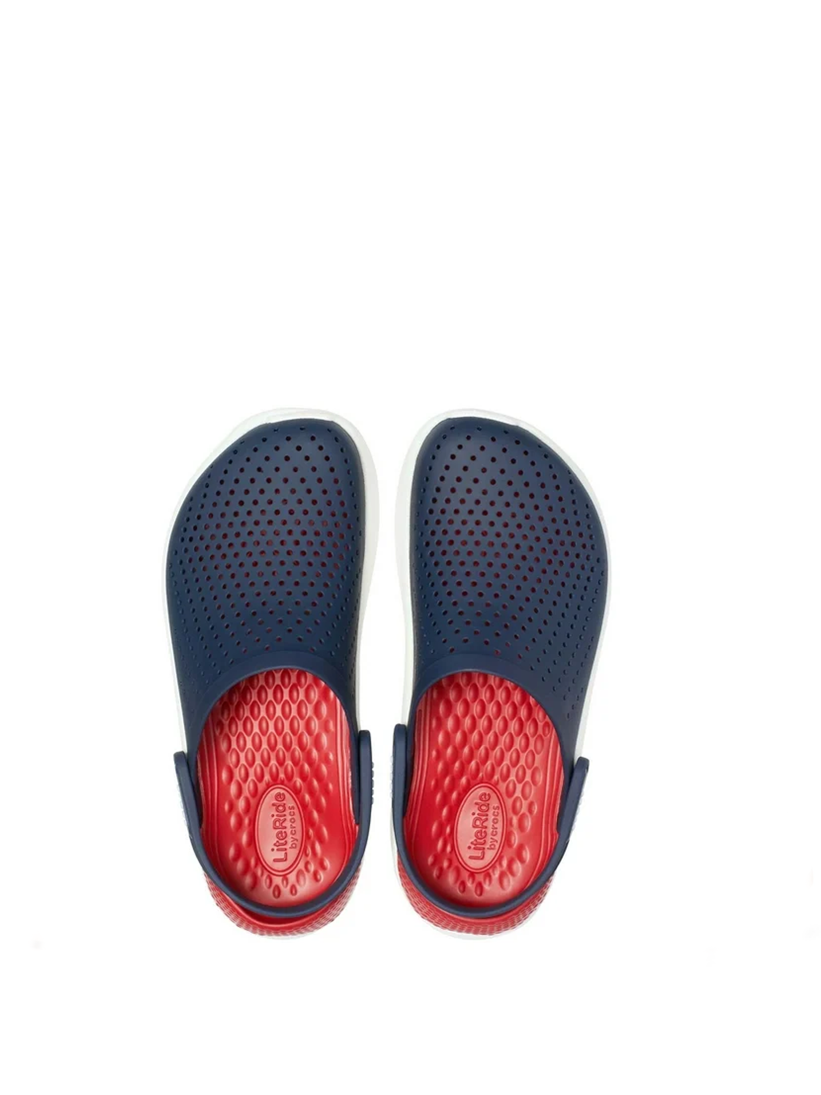 Alternative view of crocs lite ride navy red