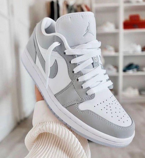 Branded retro 1 Wolf Grey Low