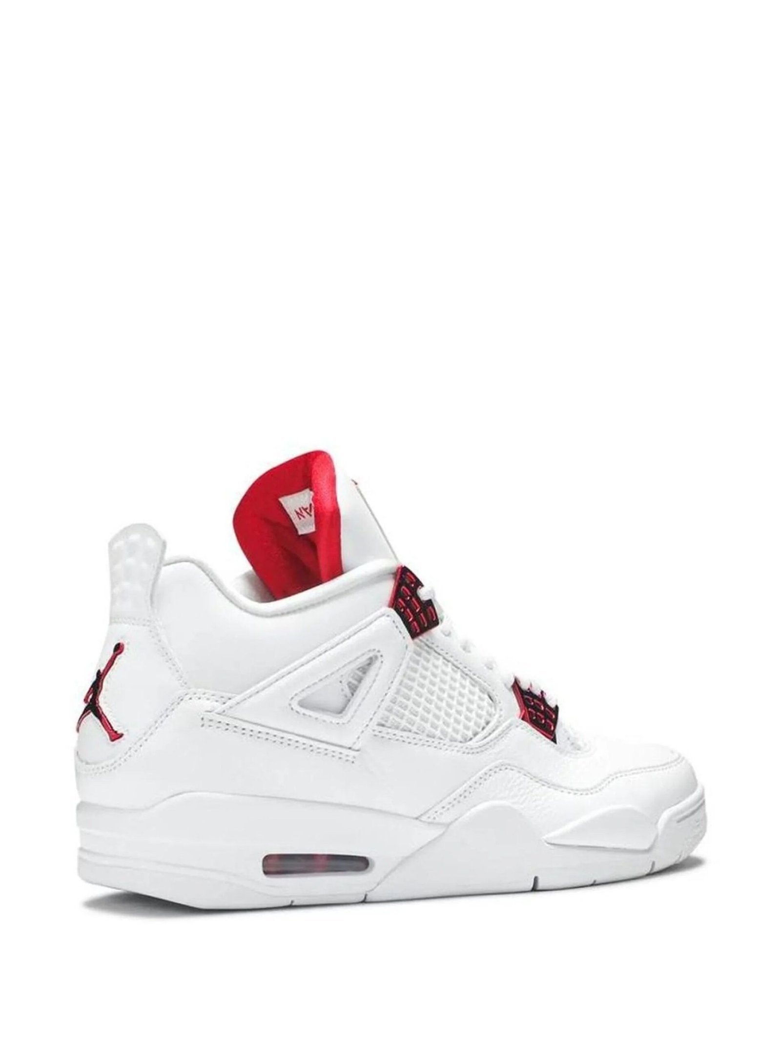 Alternative view of Air Jordan 4 Retro "Metallic Pack - University Red" sneakers