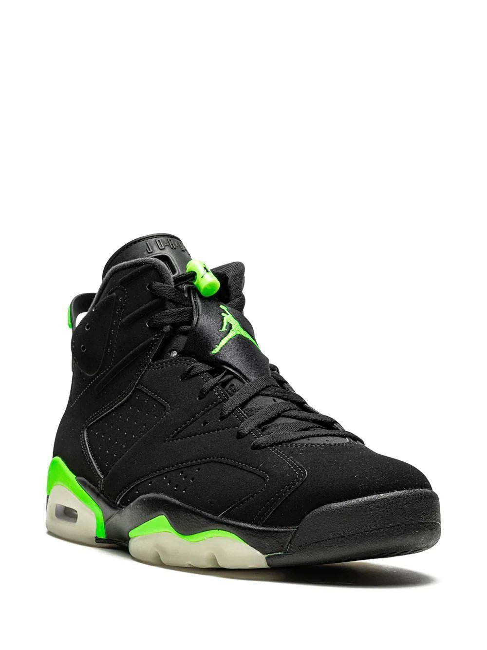 Alternative view of jordan retro 6 electric green