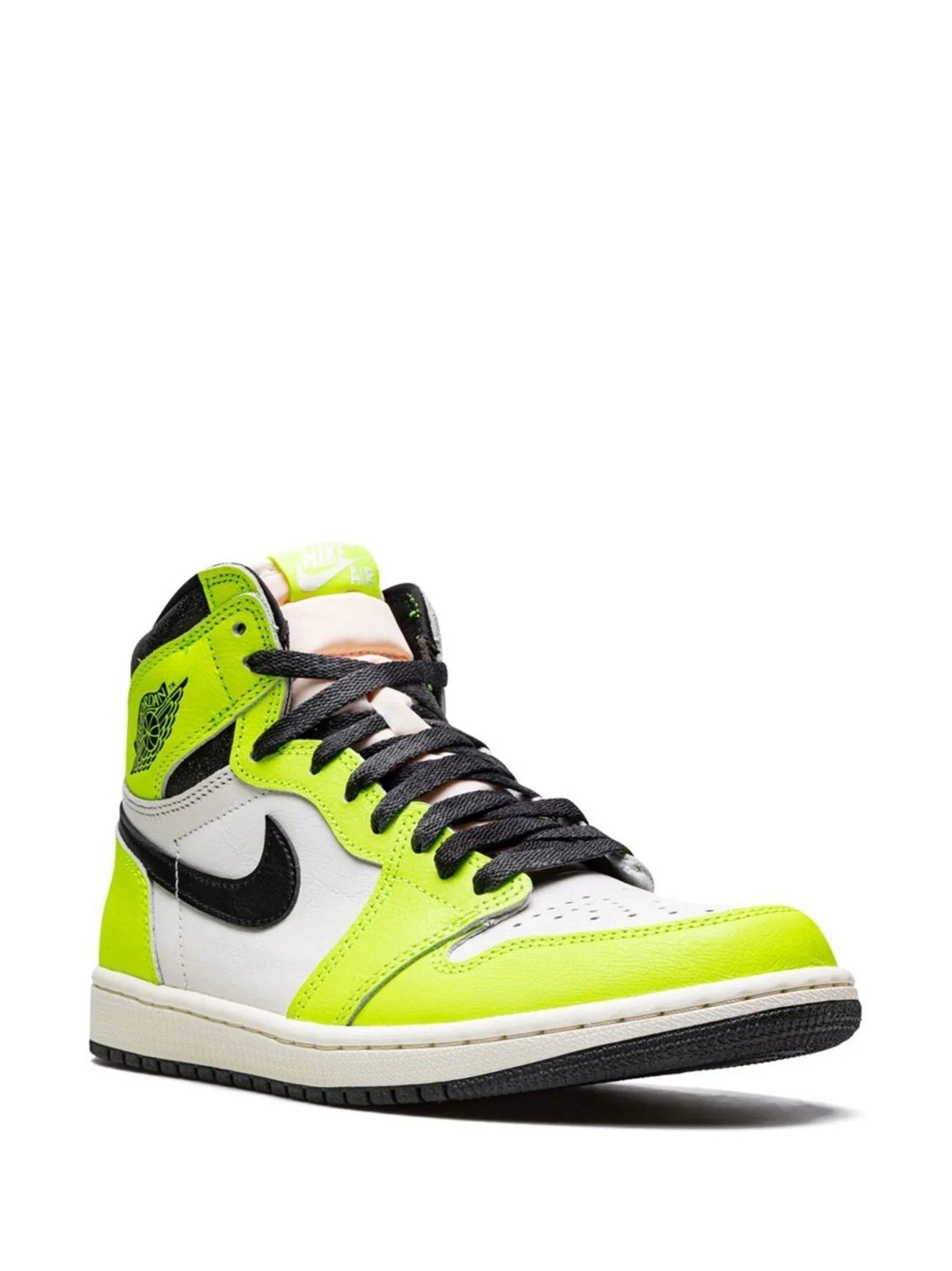 Alternative view of Nike Air Jordan 1 High VISIONAIRE VOLT BLACK