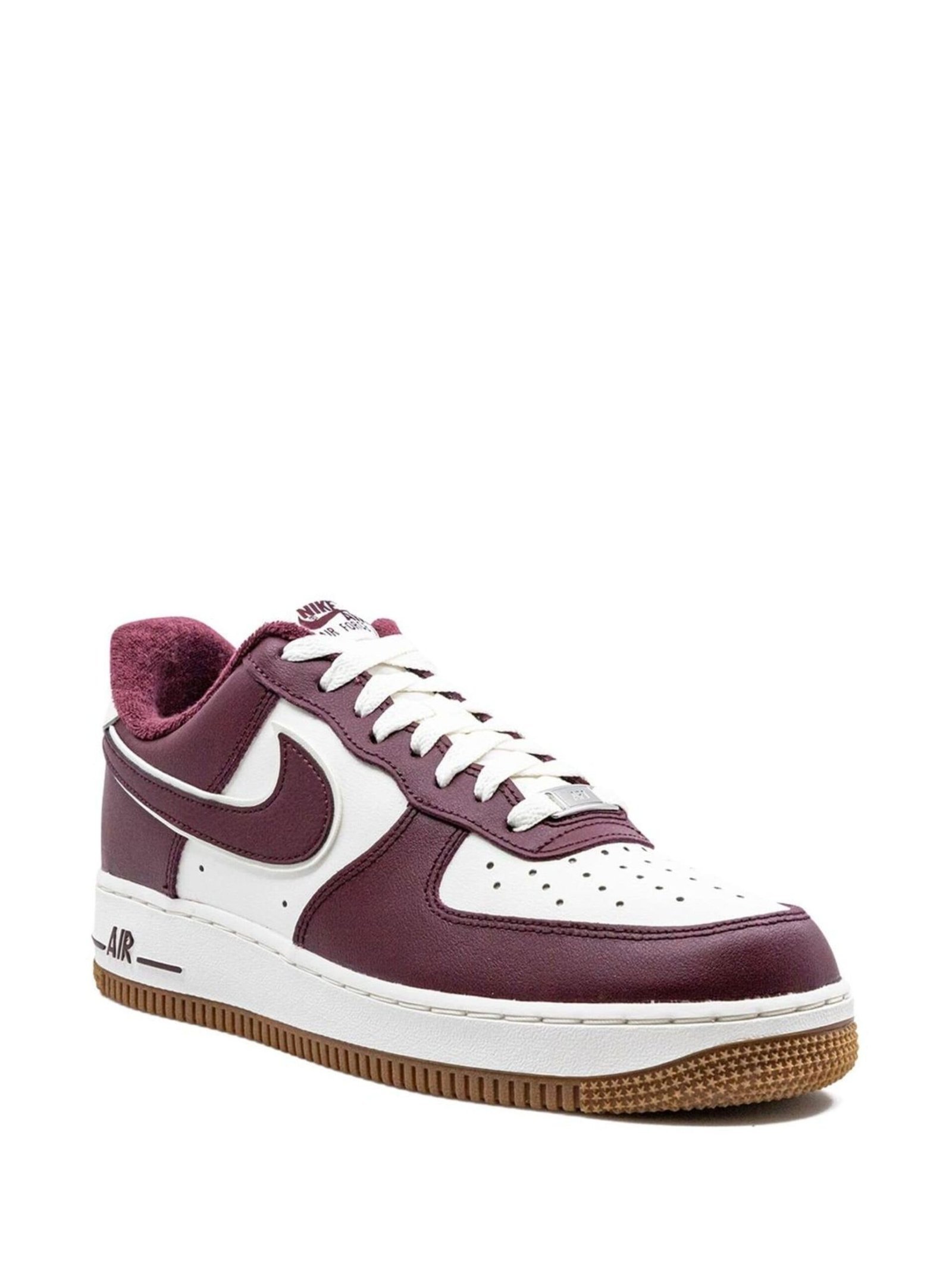 Alternative view of airforce 1 low college pack night maroon