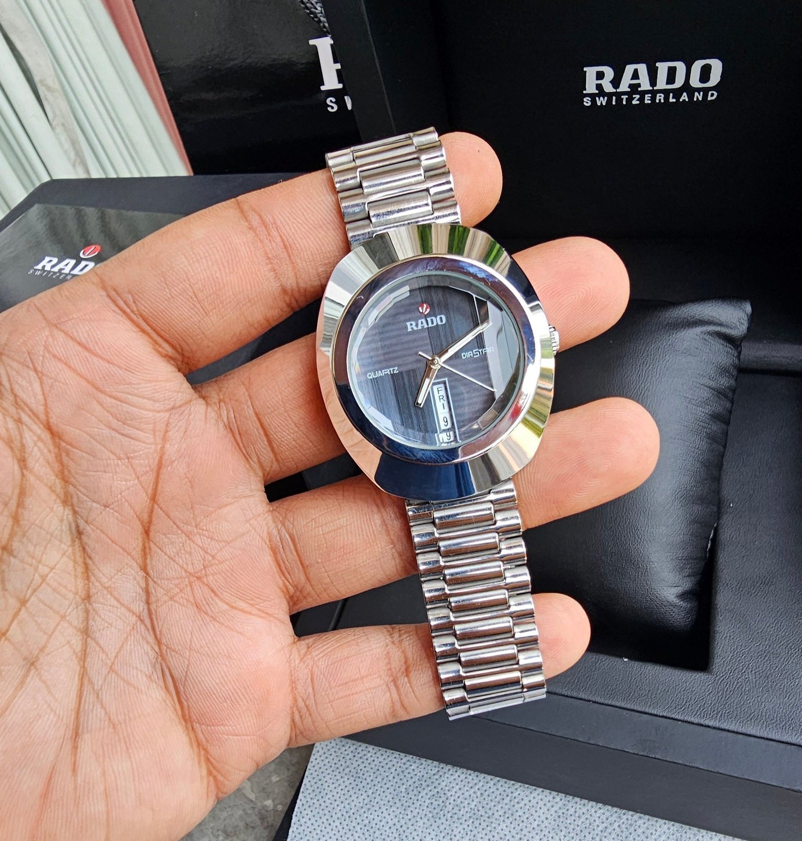 Alternative view of RADO DISTAR SILVER BLACK Metal WATCH