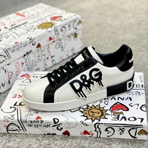 Branded D&G Shoes For Men White - Image 3