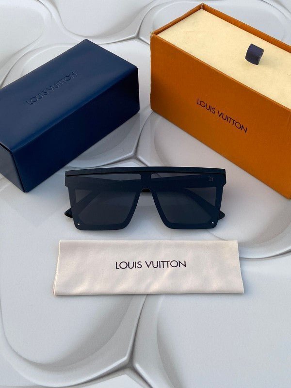 Branded LV Sunglasses Guru full black(With Original Kit) - Image 3