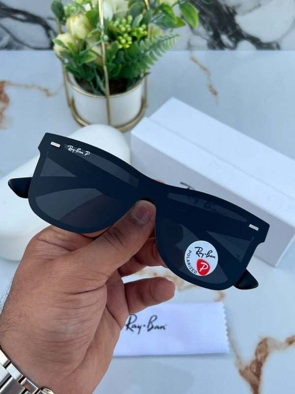 Alternative view of Branded Rb Blaze Full Black Sunglasses (With Original Kit)