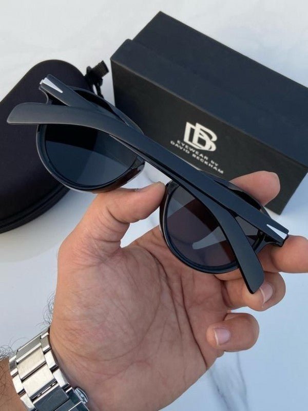 Branded Db Round Full Black Sunglasses (With Original Kit) - Image 3
