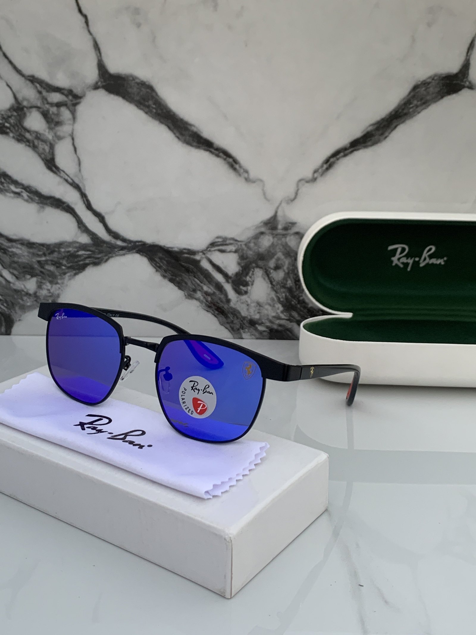 Branded Sunglasses RB 03 blue mercury(With Original Kit) - Image 4