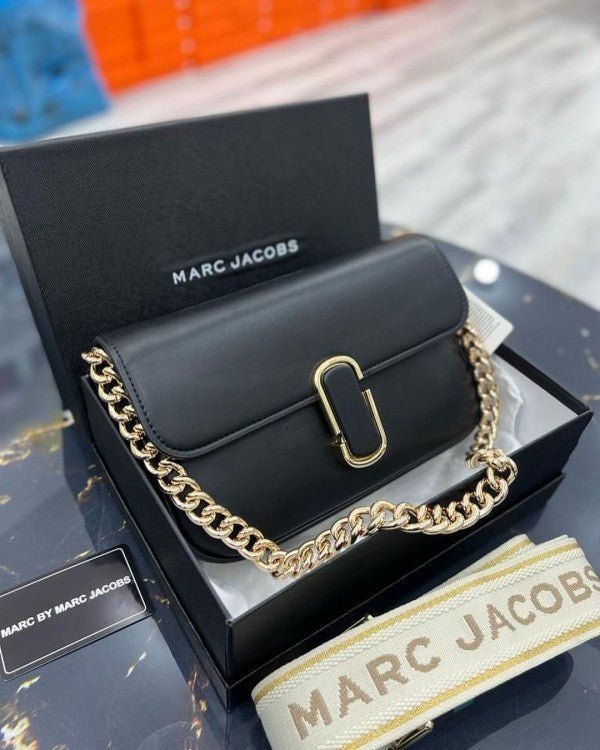 Branded MJ SNAP CROSS BODY BLACK BAG (MJ-1150) - Image 4