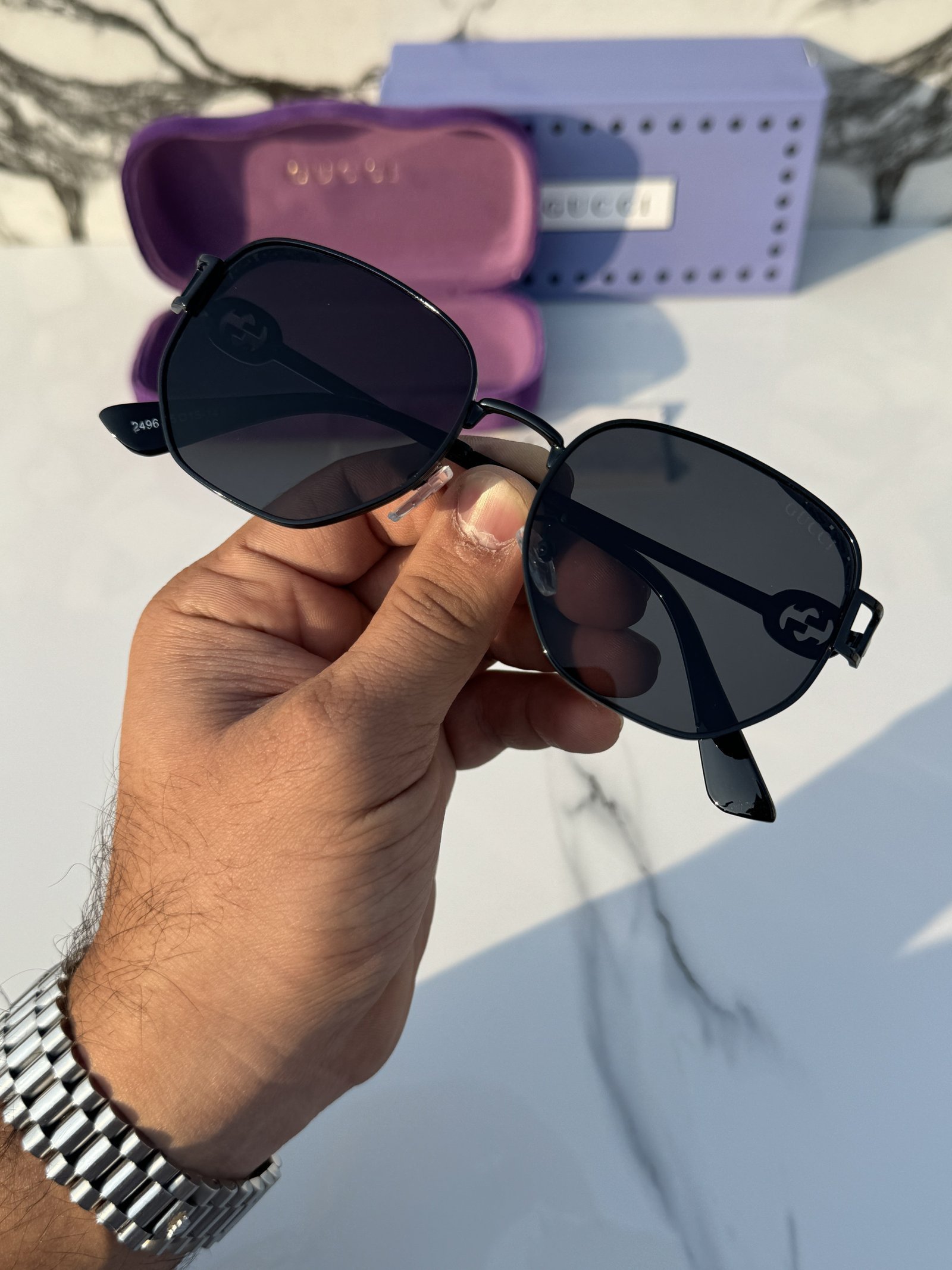 Branded Sunglasses 2496_full_black(With Original Kit) - Image 4