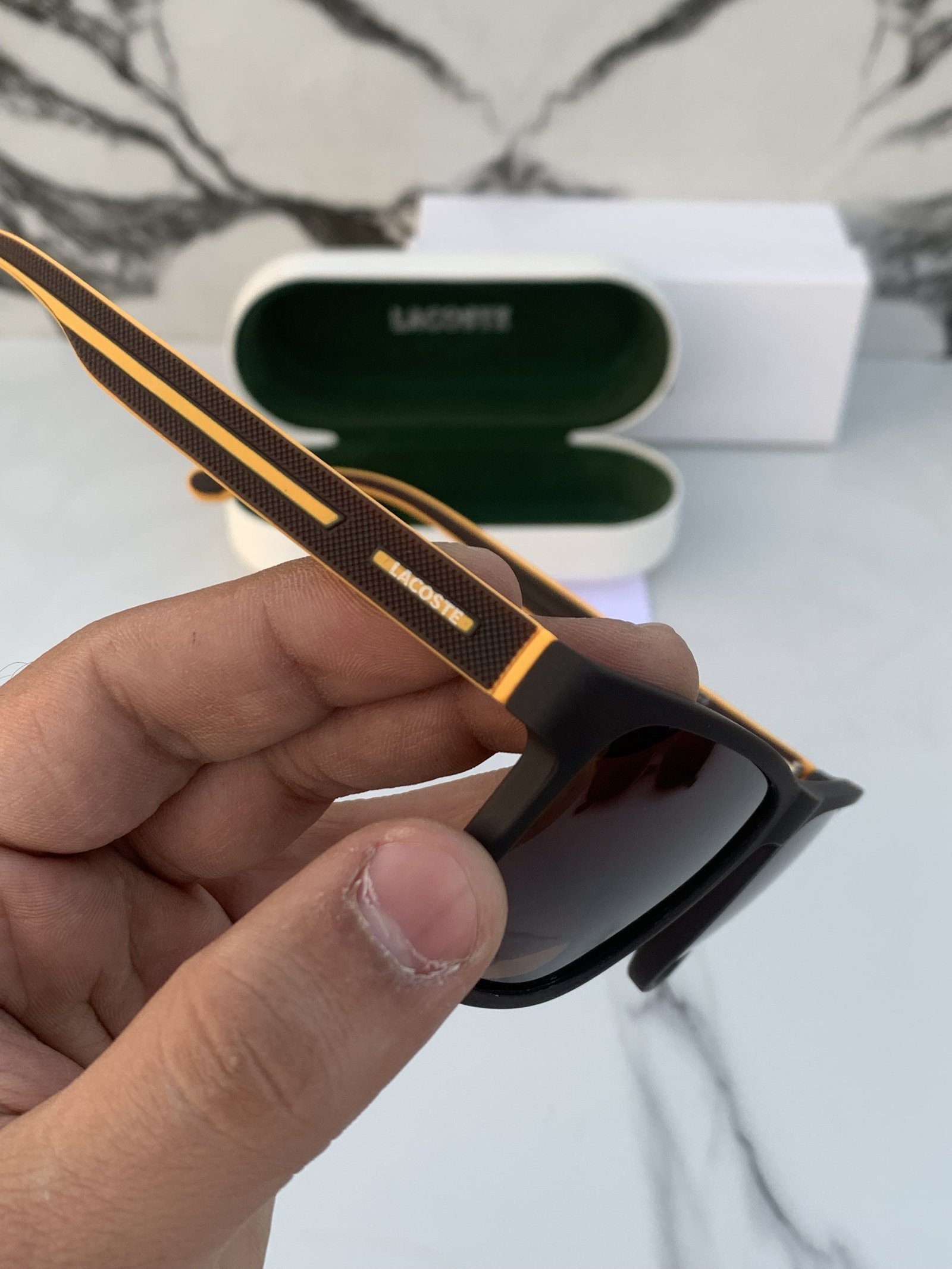 Branded LCOSTE Sunglasses Brown (With Original Kit) - Image 3