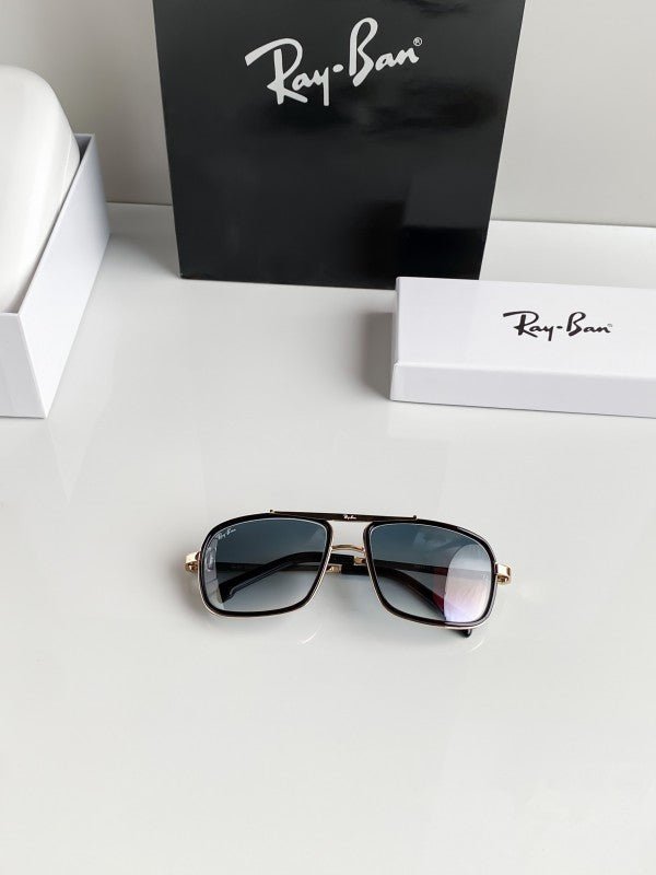 Alternative view of Branded Rb Blue Gold Sunglasses Bt (With Original Kit)