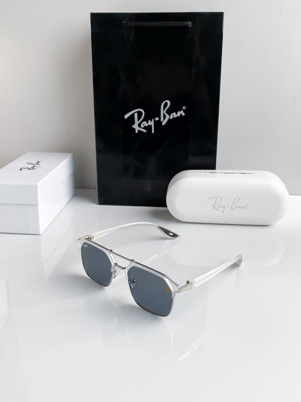 Branded Rb Grey White Sunglasses Bt (With Original Kit) - Image 3