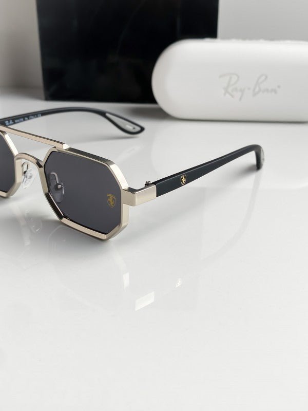 Alternative view of Branded Rb Silver Black Sunglasses Bt (With Original Kit)