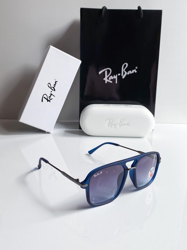 Branded Rb Blue Oversized Sunglasses Bt (With Original Kit) - Image 3