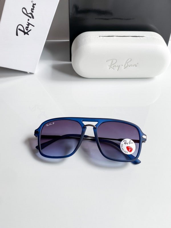 Alternative view of Branded Rb Blue Oversized Sunglasses Bt (With Original Kit)