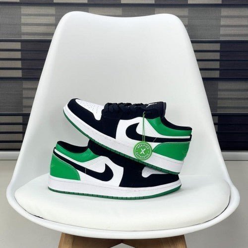Branded Aj 1 Low Black Mystic Green Shoes For Men's - Image 4