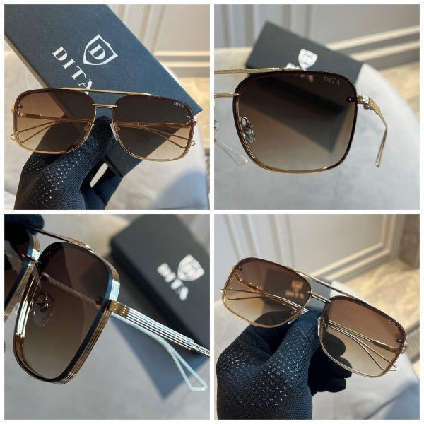 Alternative view of Branded Dta Gold Brown Sunglasses EW (With Original Kit)