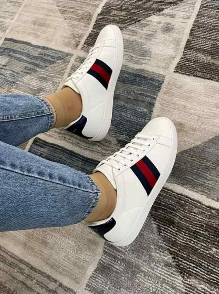Alternative view of Gucci ACE BLUE RED TRAINER