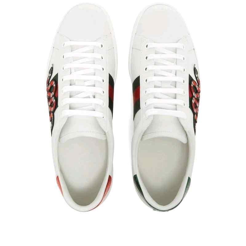 Alternative view of Gucci aces trainers snake
