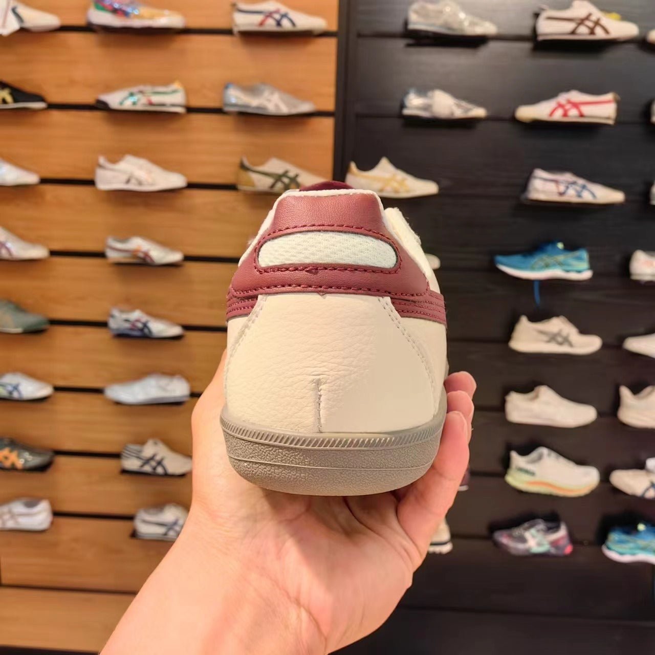 Alternative view of Branded Tiger Sneakers Tokuten  Cream Red