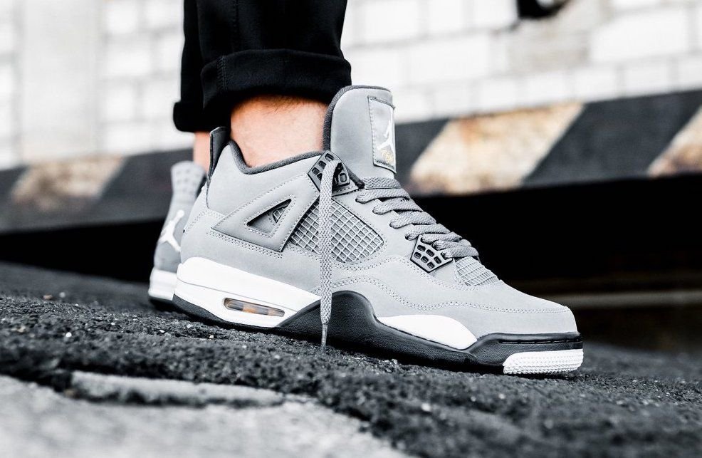 Alternative view of Branded Air Retro 4 Cool Grey For Boys