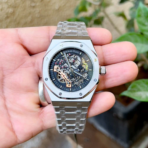Audemars Piguet Skeleton AP Royal Oak Silver Skeleton Metal - Image 3