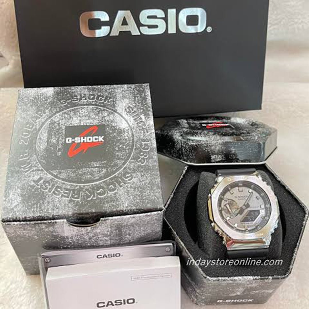G-shock Gm 2100 Stainless Steel Green Strap Watch - Image 3