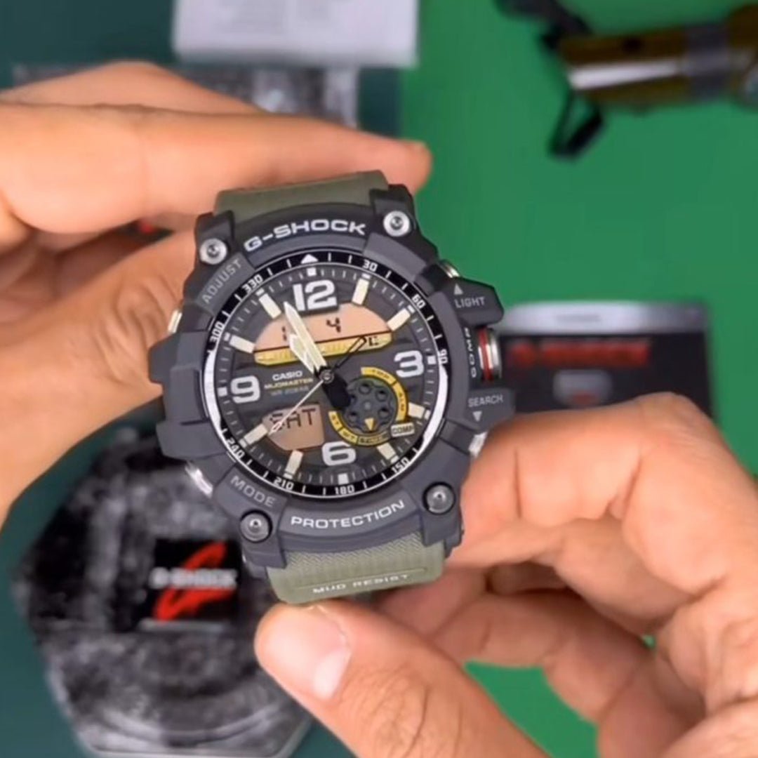 G SHOCK MUD MASTER TOP QUALITY Green Belt Watch - Image 3