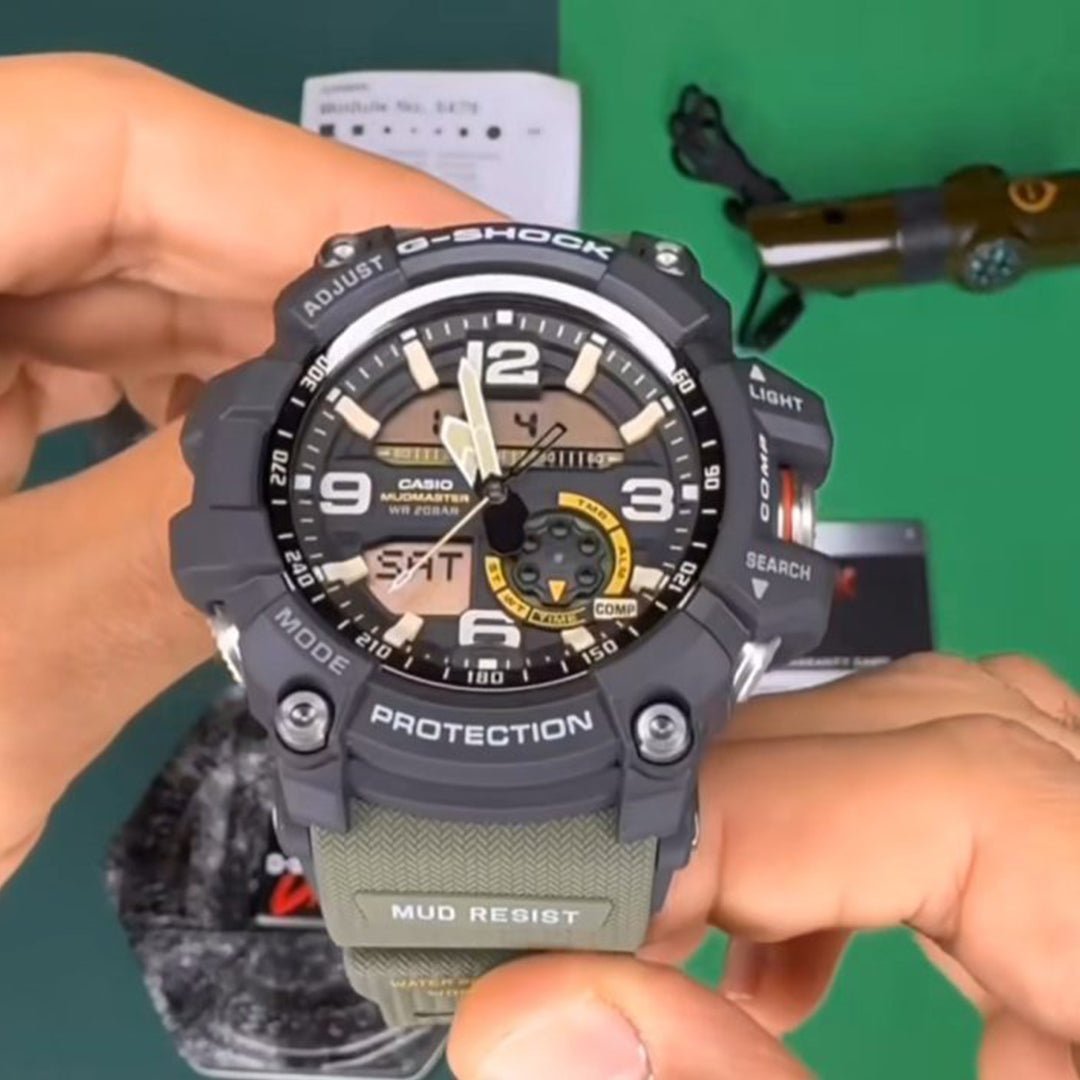 G SHOCK MUD MASTER TOP QUALITY Green Belt Watch - Image 4