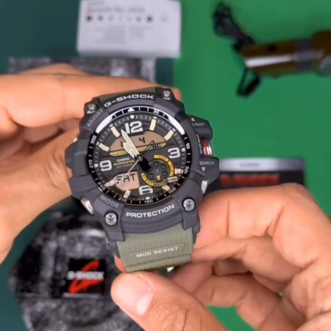 Alternative view of G SHOCK MUD MASTER TOP QUALITY Green Belt Watch