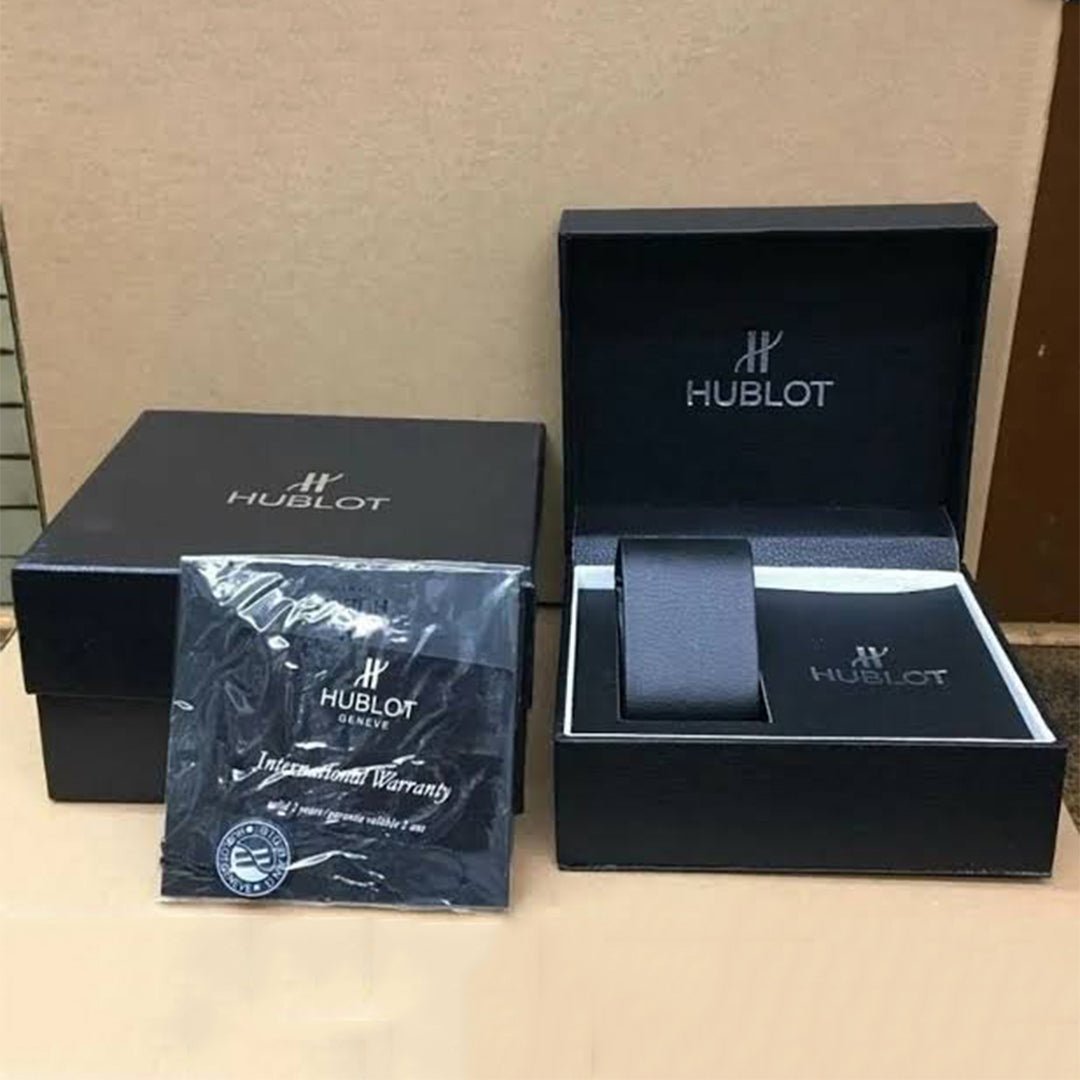 Hublot Black Leather Belt Watch A - Image 4