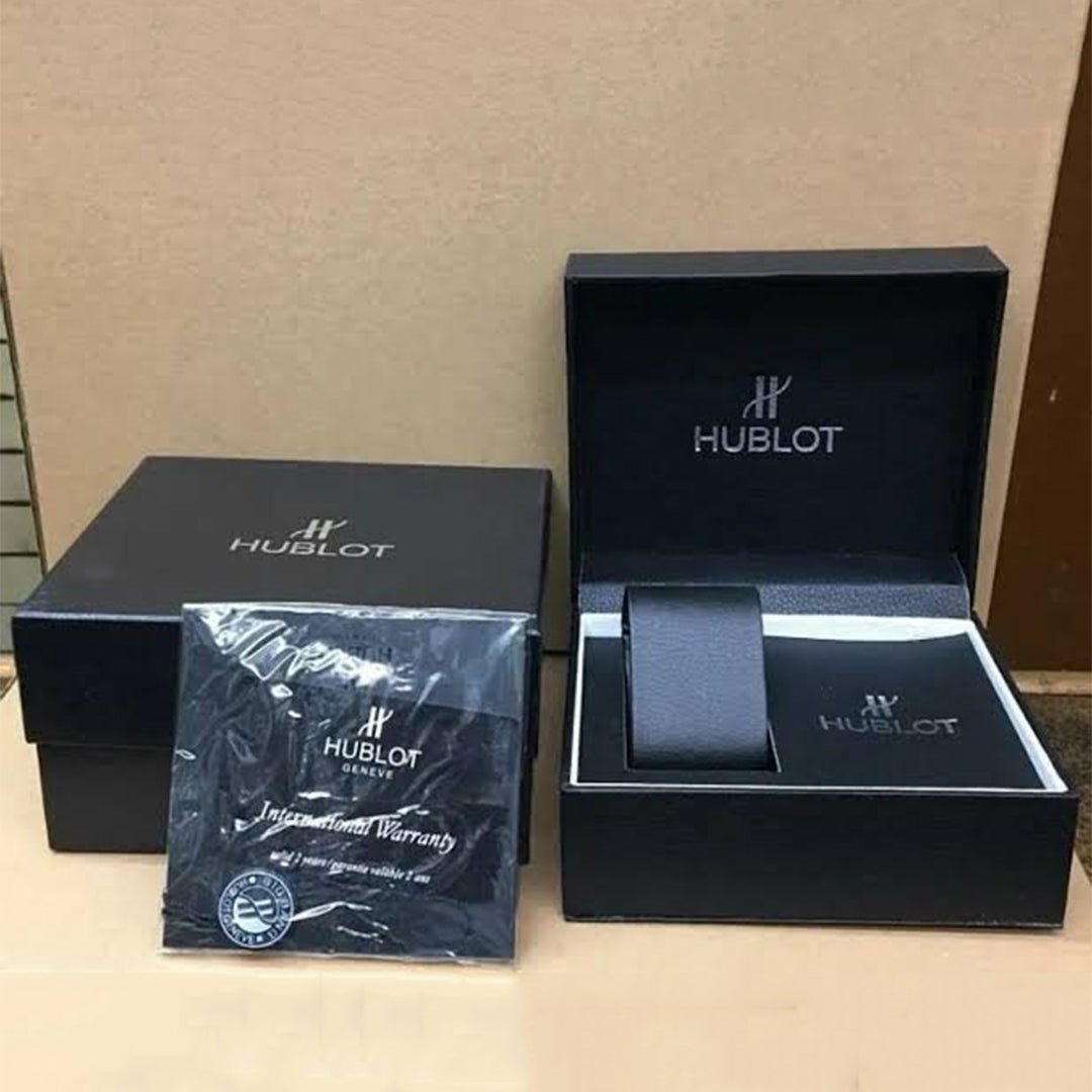 Hublot Black Leather Belt Watch B - Image 3
