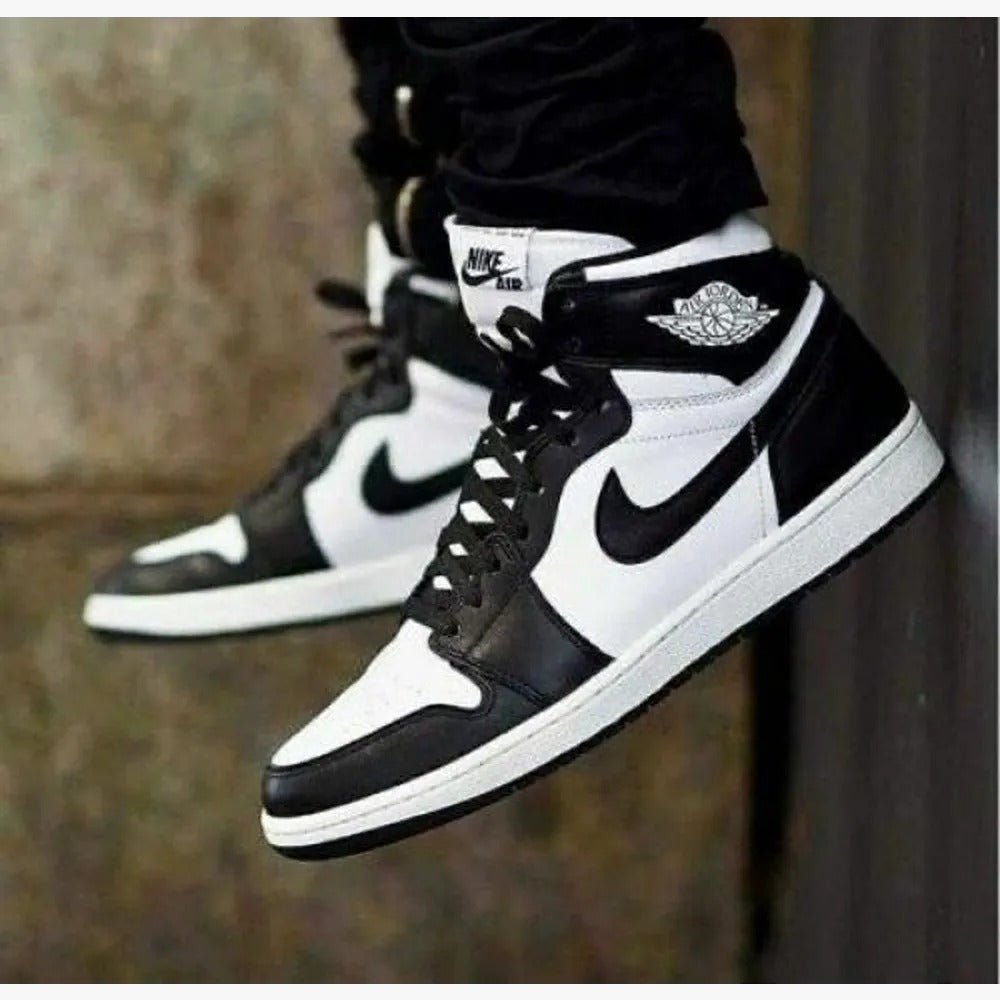 Alternative view of Branded Air Retro 1 Black And white Sneakers High Ankle