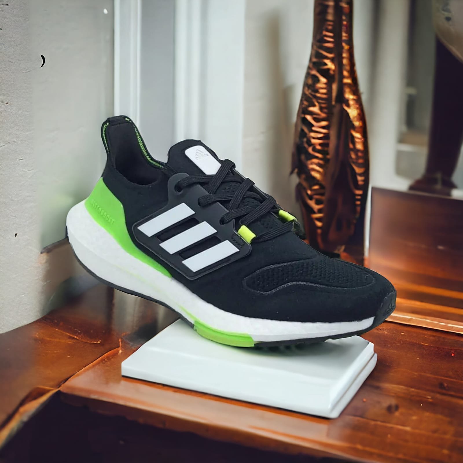 Alternative view of Branded Ultra Boost 22 Running Shoes Black Neon For Men's"