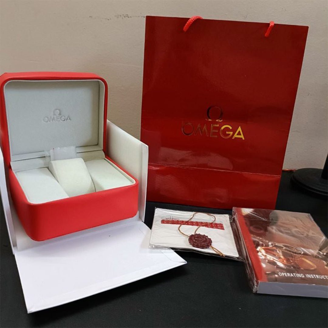 Alternative view of Omega Speedmaster Slim Silver Blue Metal Watch