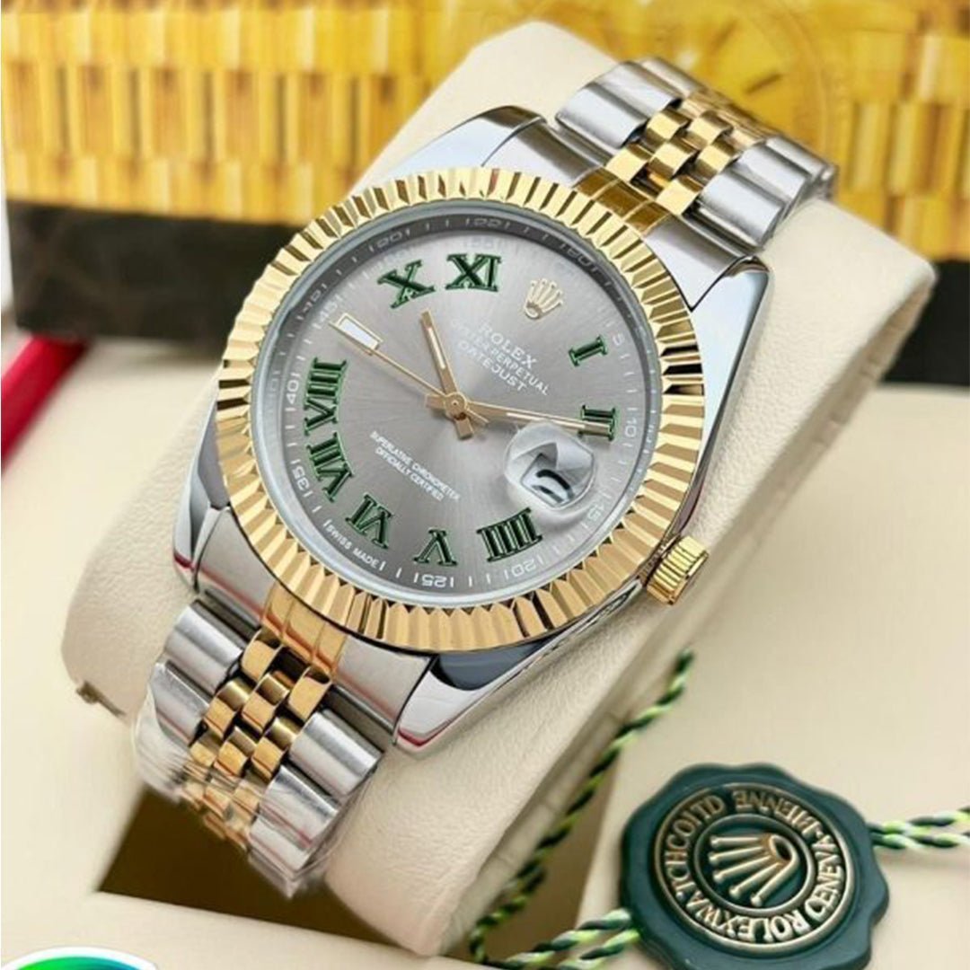 Rolex Datejust Dualtone Grey Dial Metal Watch B - Image 4