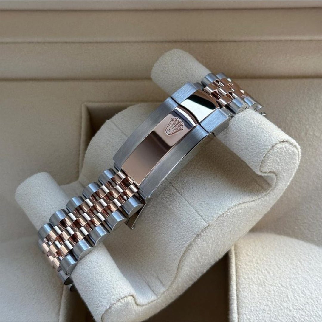Rolex Datejust Rosegold Gold Diamond Metal Watch - Image 6