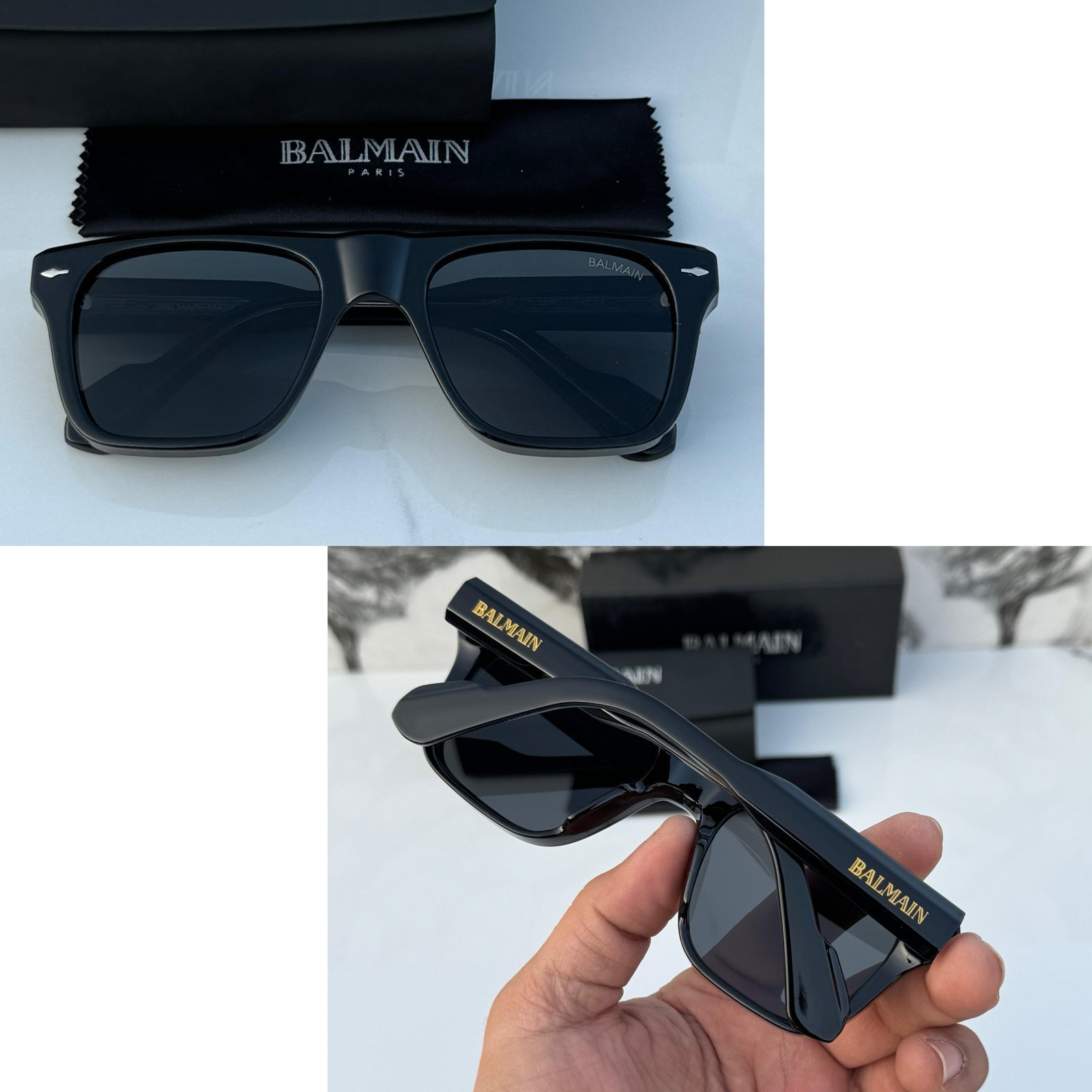 Branded Sunglasses Full Black BLMN .(With Original Kit) - Image 4