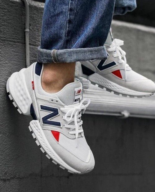 Alternative view of Branded NB MS574 Reflective White Blue