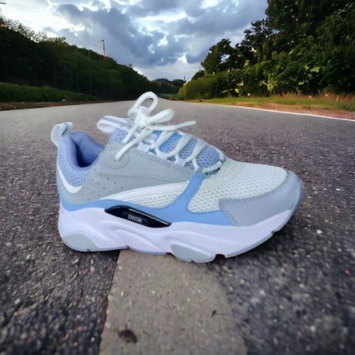 Alternative view of Branded B22 White Light BLue Sneakers For Mens