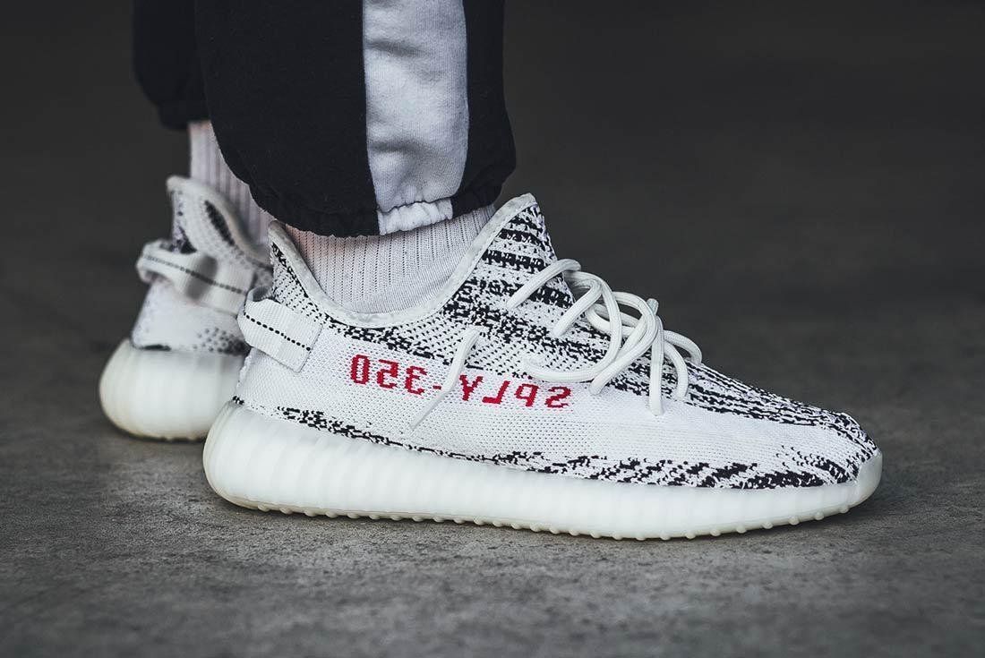 Alternative view of Branded Yezzy Boost 350 Sply Zebra