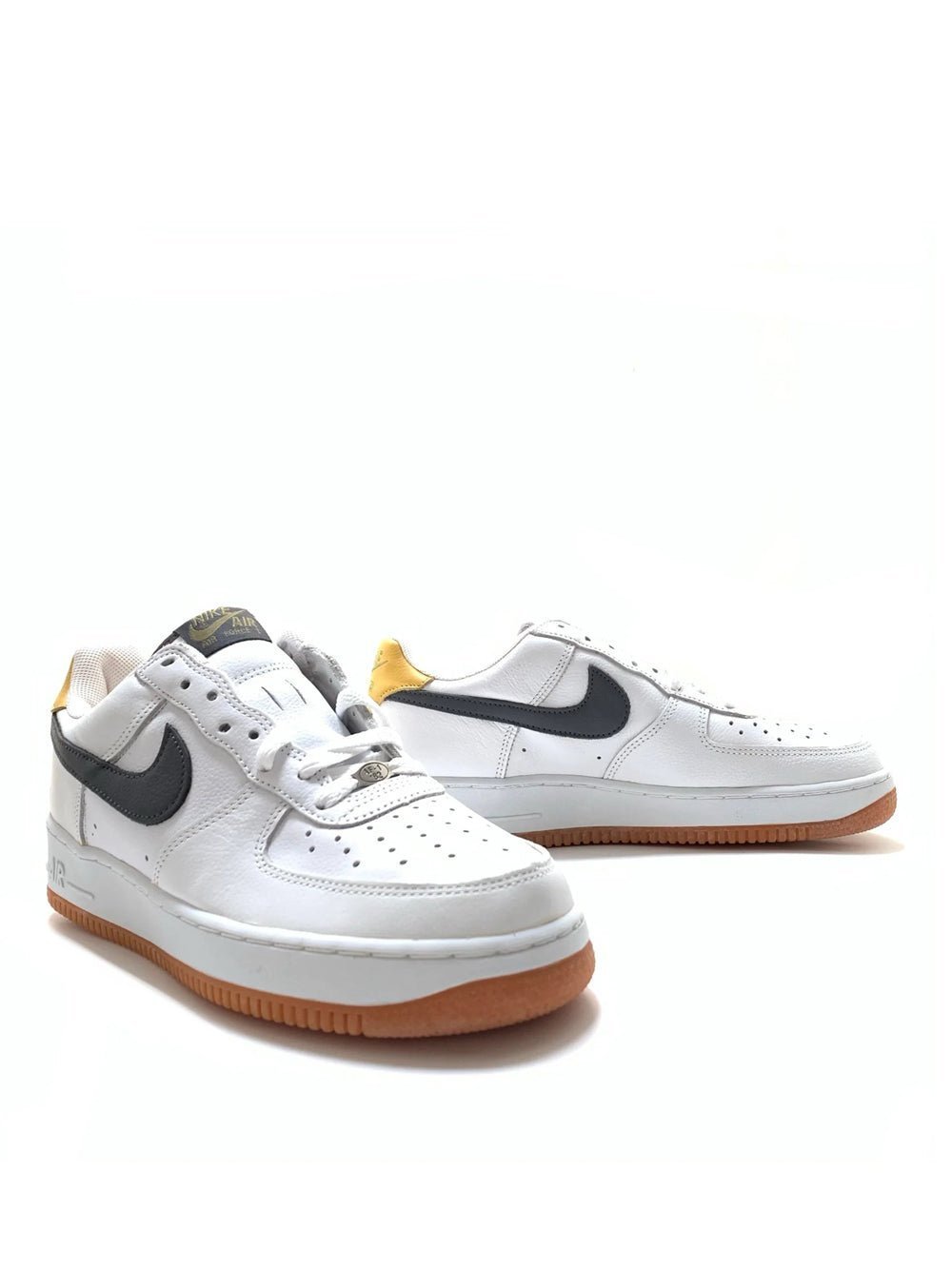 Alternative view of NIKE AIR FORCE 1 07 BLACK GOLD ACCENTS